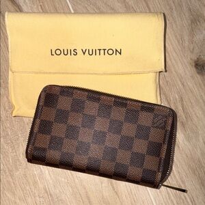 Louis Vuitton Brown Checkered Wallet